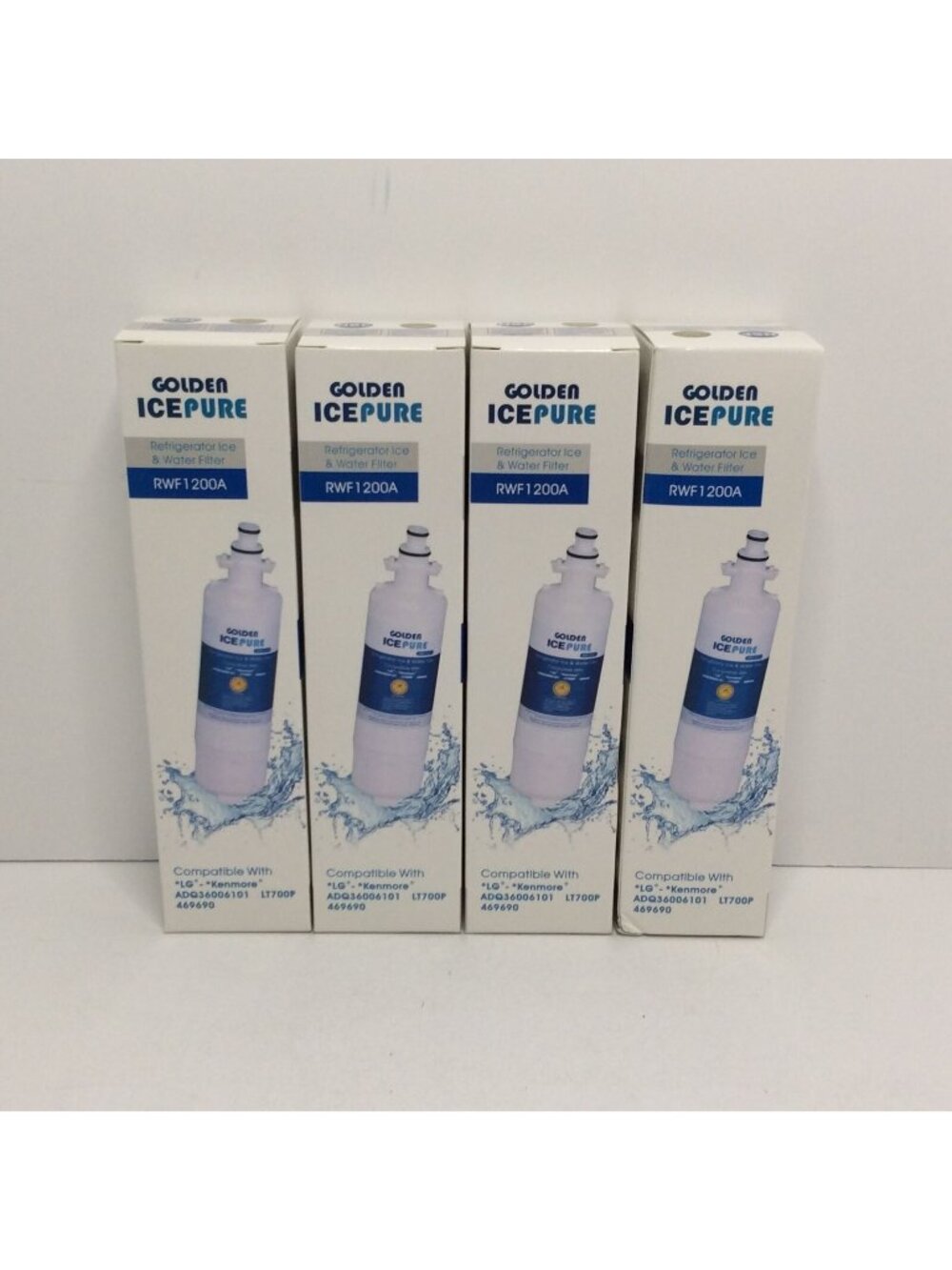 Golden IcePure Refrigerator Ice Water Filter RWF1200A Lot Of 4